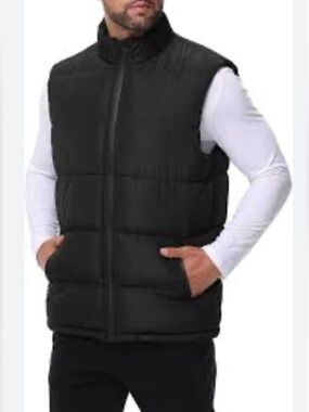 Old Navy Men's Puffer Vest Black Men’s